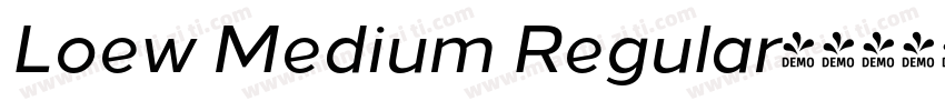 Loew Medium Regular字体转换